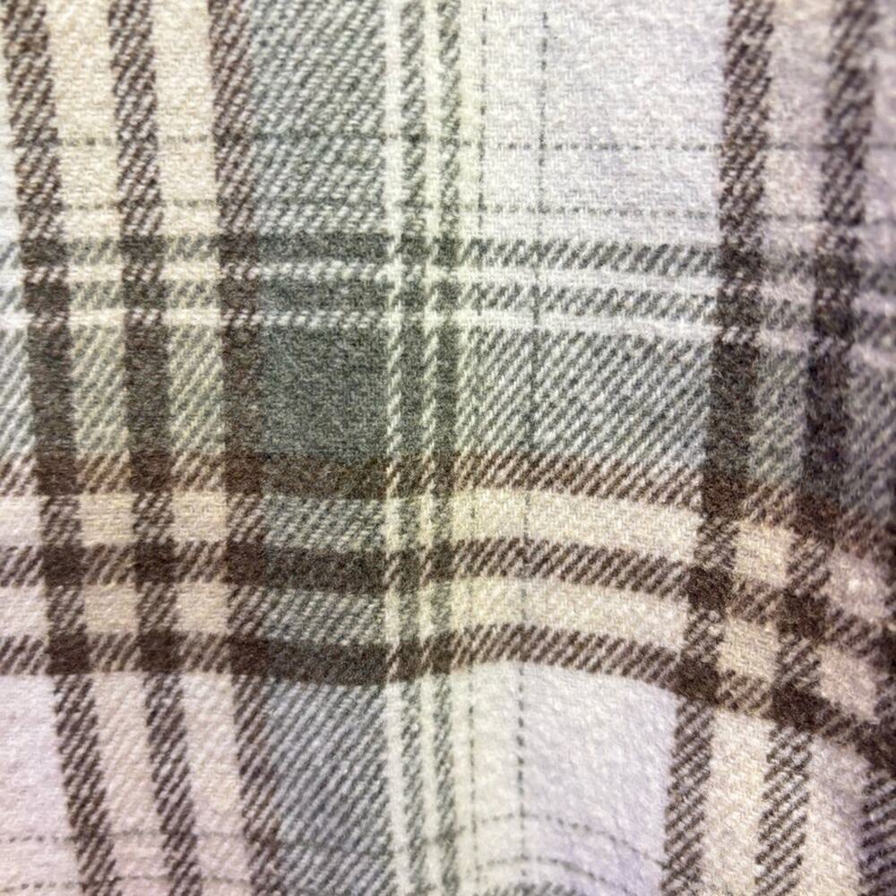 JODIFL Plaid Flannel Shacket Green Brown Cream | Women’s Small - Picture 11 of 11